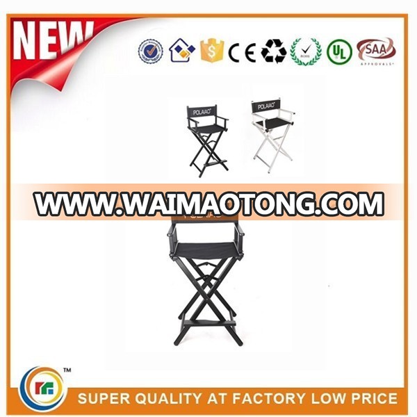 beautiful finishing high quality aluminum folding makeup chair aluminum DJ show folding chair